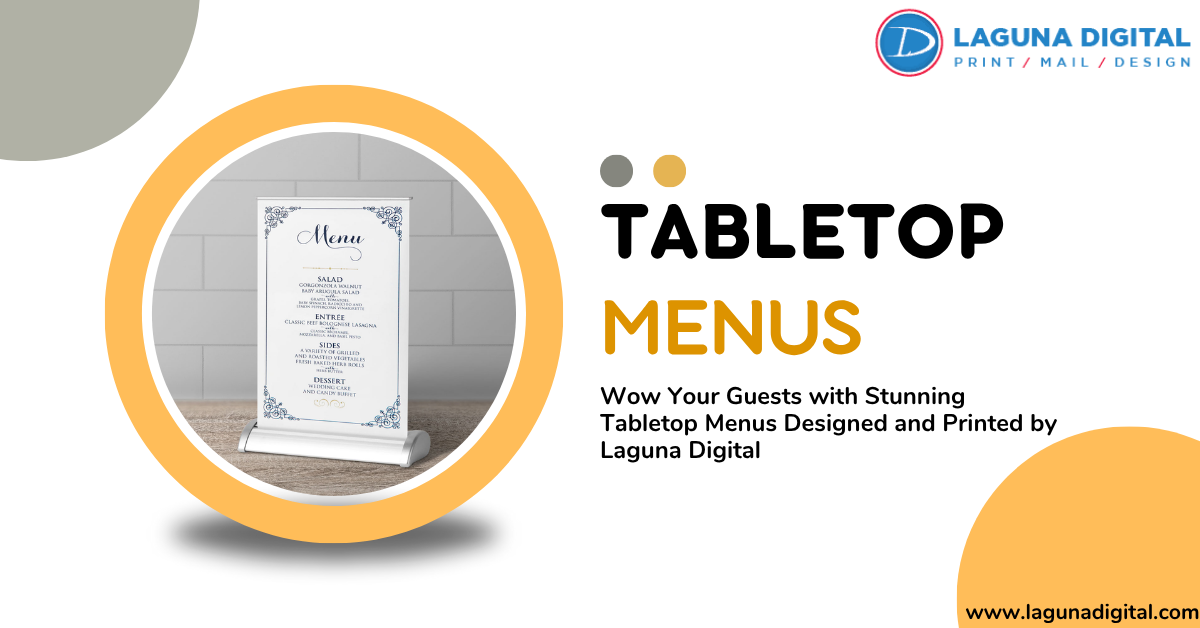 How to Print Tabletop Menus that Wow Customers